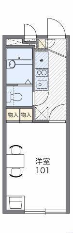 レオパレスエールI(1K/2階)の間取り写真