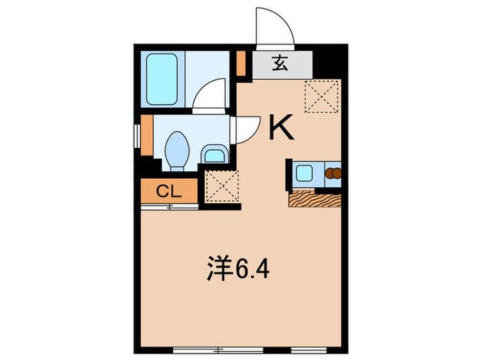 REGULUS(1K/4階)の間取り写真
