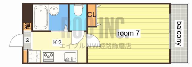 雅ガーデンハイツ(1K/1階)の間取り写真