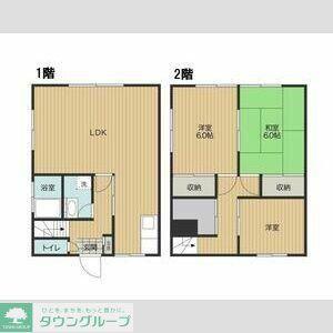 穂谷野コーポ(3SLDK/1階)の間取り写真