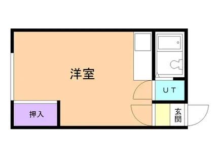 橋本ハイツ(ワンルーム/2階)の間取り写真