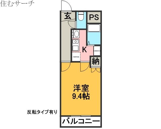クリスタルハイツ(1K/1階)の間取り写真