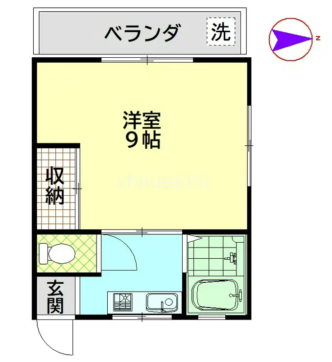 サンハウス松本C 2階階 間取り