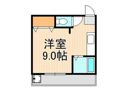 コーポ第3福寿(ワンルーム/1階)の間取り写真