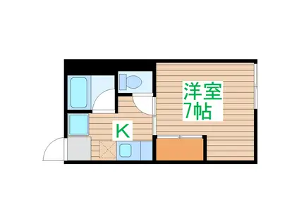 コーポ須藤(1K/1階)の間取り写真