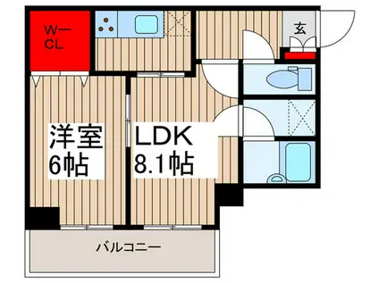 ダイアパレス田端第2(1LDK/2階)の間取り写真