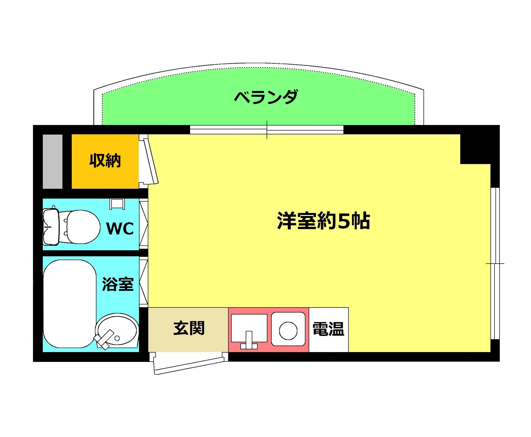 有馬パレス千林(ワンルーム/4階)の間取り写真
