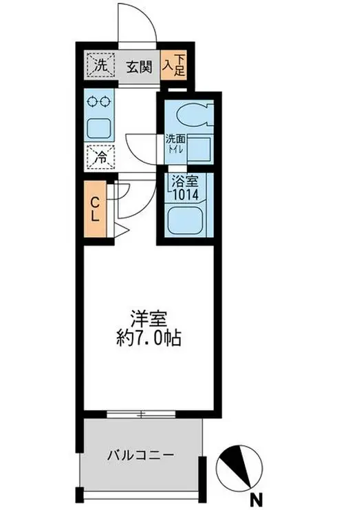 アーデン門前仲町 7階階 間取り