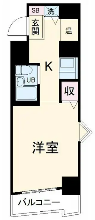 エヴェナール二子新地 6階階 間取り