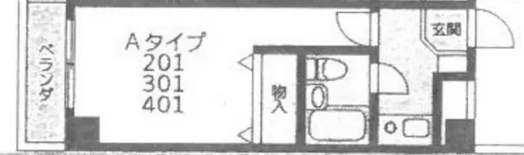 平岡マンション 4階階 間取り
