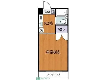 ホワイトプラム(1K/1階)の間取り写真