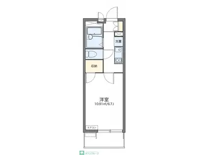 レオパレスリモーネ6(1K/3階)の間取り写真