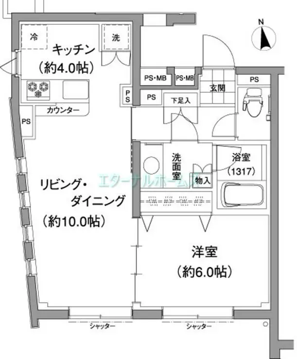 プランドール南榎 1階階 間取り