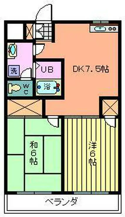 グリーンパークタニグチII 3階階 間取り