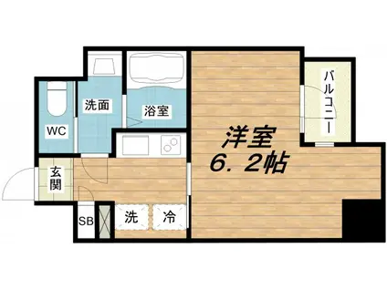 ARTIZA森ノ宮D.C(1K/10階)の間取り写真