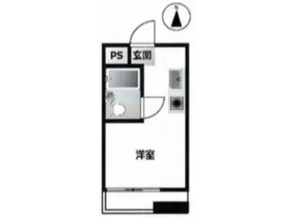 ロード椎名町(ワンルーム/2階)の間取り写真