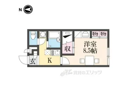 レオパレスGS1(1K/2階)の間取り写真