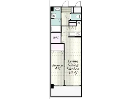 MDI VISTA MARE門司駅前(1LDK/7階)の間取り写真