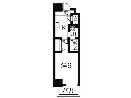 リシュドール鶴舞公園(1K/10階)の間取り写真