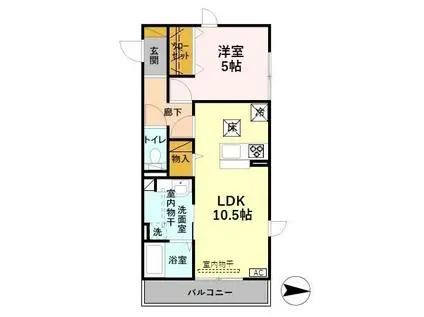 リモーネ(1LDK/1階)の間取り写真