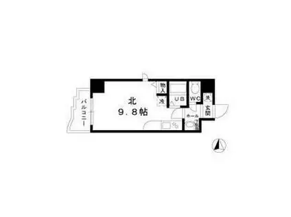 サン・アペックス名駅(ワンルーム/10階)の間取り写真