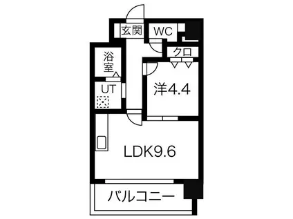 GRACE REGALIA(1LDK/5階)の間取り写真