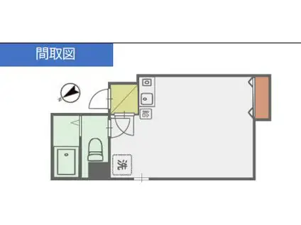 ベルデ押上(ワンルーム/4階)の間取り写真