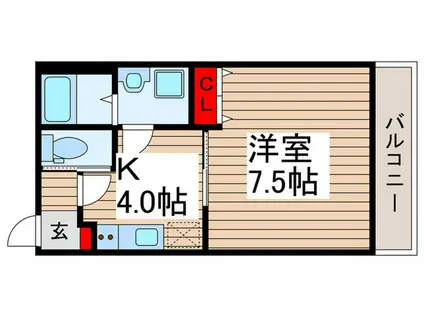 新座市新堀3丁目計画(1K/1階)の間取り写真
