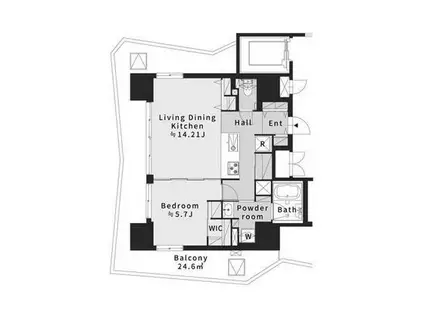 F・TOUR(1LDK/11階)の間取り写真