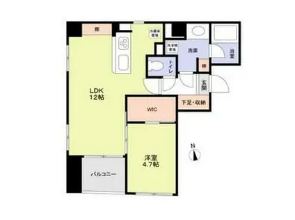 CROCCHIO ASAKUSA(1LDK/3階)の間取り写真