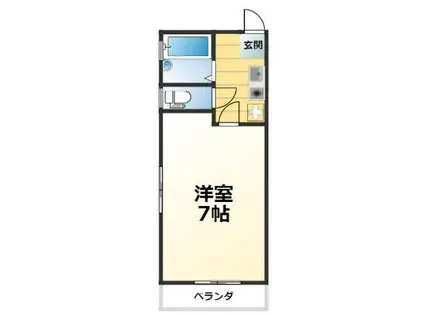 永和第7ビル(1K/3階)の間取り写真