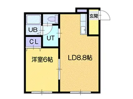 プレシャス23番館(1LDK/3階)の間取り写真