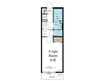 リブリ・GREEN CREST(1K/2階)の間取り写真