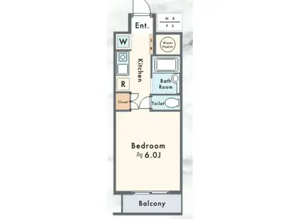 オリエントニュー赤坂(1K/3階)の間取り写真