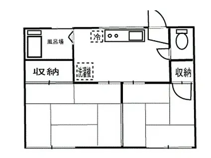 中町ハイム(2K/2階)の間取り写真