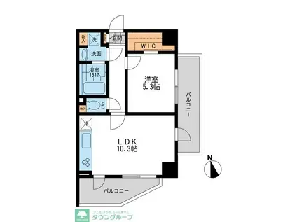 CASSIA押上(1LDK/6階)の間取り写真
