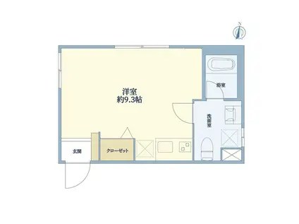 JOUJOU FLAT(ワンルーム/1階)の間取り写真