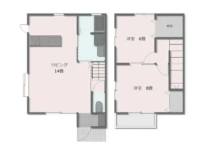 平原T&T(2LDK/1階)の間取り写真