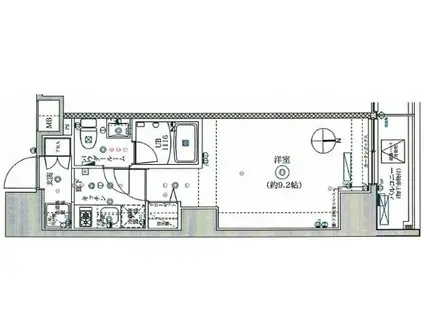 メディフィス大山II(1K/11階)の間取り写真