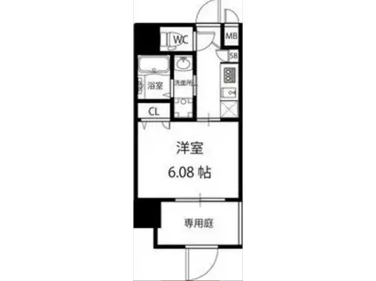 パークヒルズ天保山MOE(1K/7階)の間取り写真