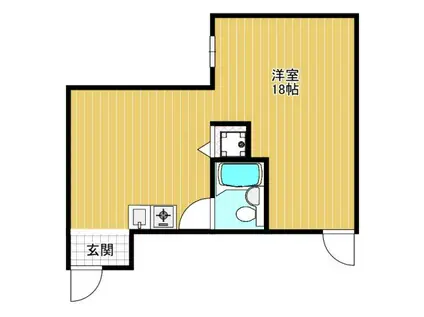 森下ビル(ワンルーム/1階)の間取り写真