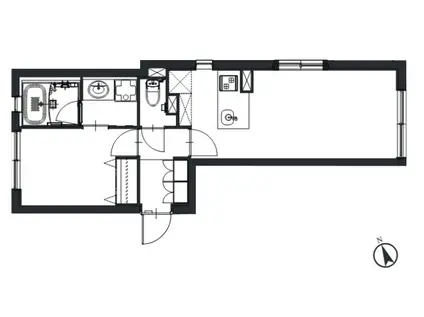 ASTILE代々木公園(1LDK/4階)の間取り写真