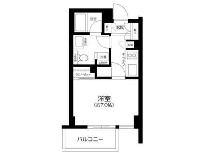 アトラス西早稲田(1K/5階)の間取り写真