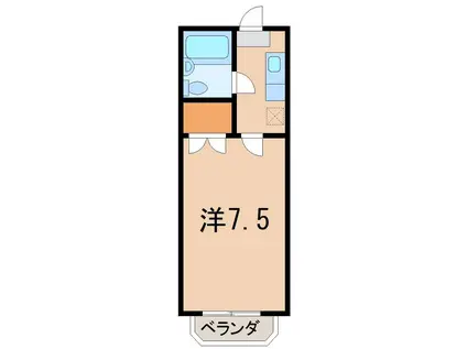 コートハウスムトウ(1K/2階)の間取り写真