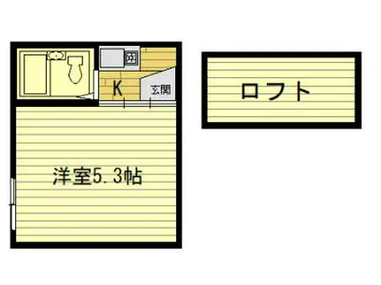 ローヤル堤(ワンルーム/1階)の間取り写真