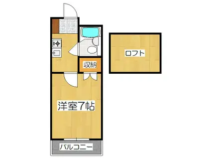 エクセレント丸太町(1K/5階)の間取り写真