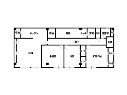 大手町ビル(3LDK/3階)の間取り写真