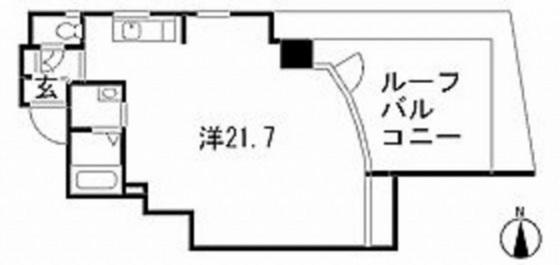 159ビル(ワンルーム/2階)の間取り写真