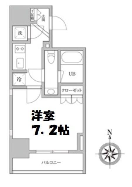 KDXレジデンス神田(1K/4階)の間取り写真