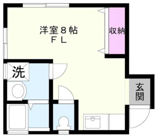 K-HOUSE(ワンルーム/1階)の間取り写真